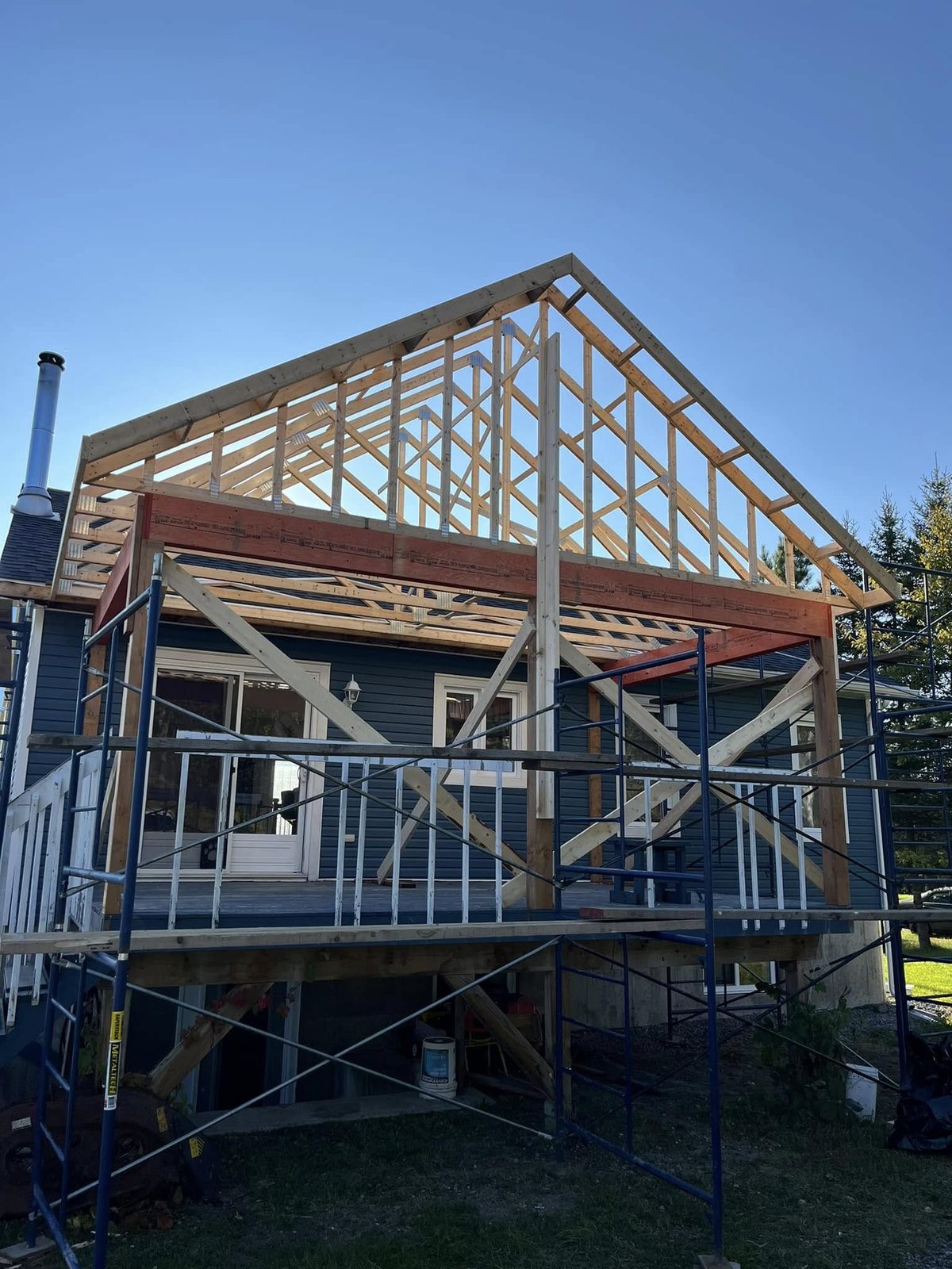 Chantier de construction en cours Hautes-Laurentides